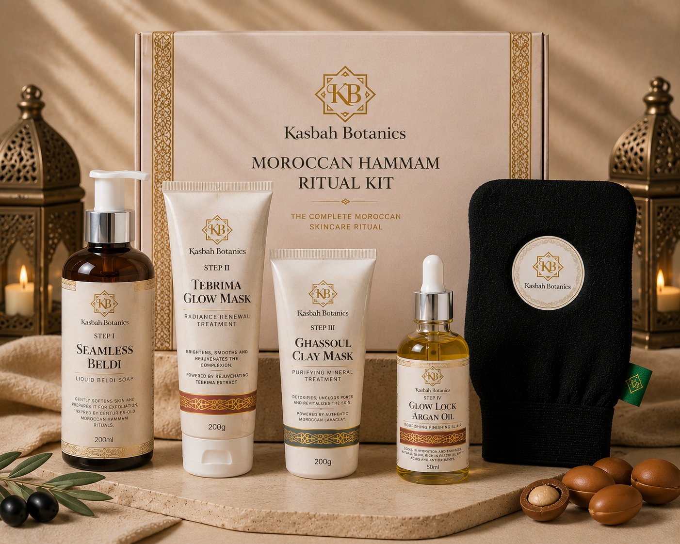 Kasbah Botanics Moroccan Hammam Ritual Kit